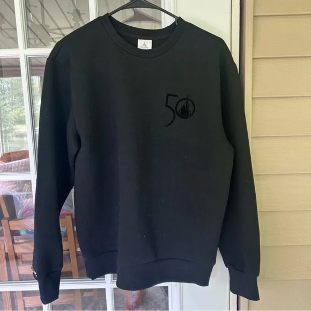 WDW Disney Black Crewneck Sweatshirt 50th Anniversary
